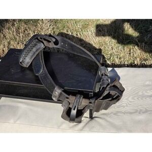 Western Leather Gun Belt Holster Tooled Black Revolver Rig RH